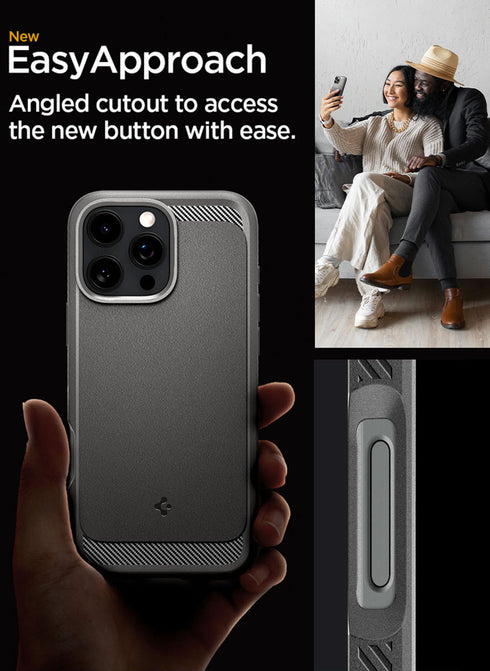Spigen iPhone 16 PRO Case Rugged Armor MagFit